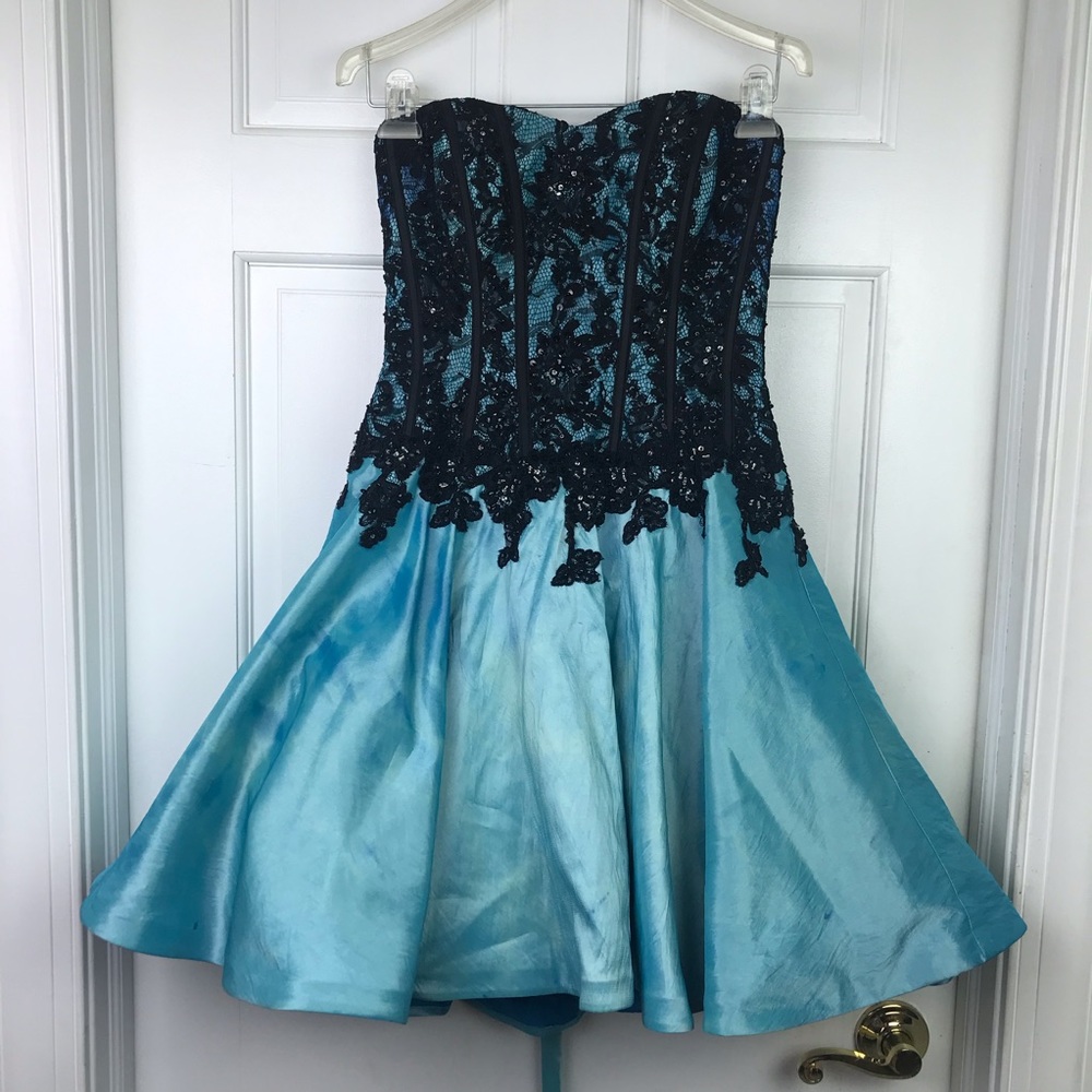 Camille La Vie Lace Up Corset Dress